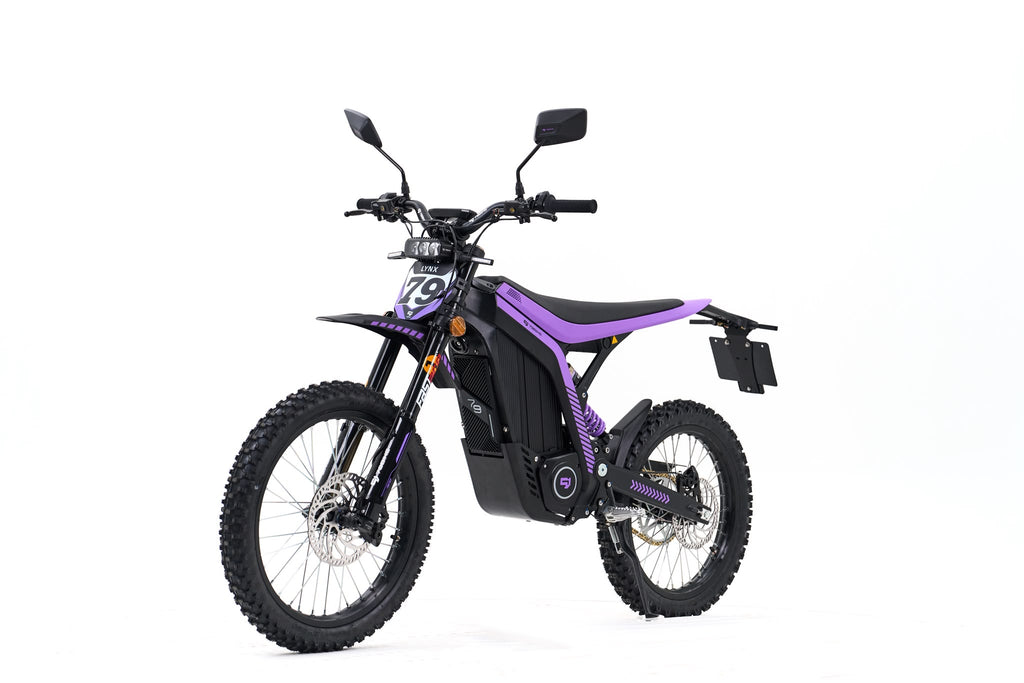 Moto électrique homologuée permis AM 79Bike Lynx vue trois-quarts avant