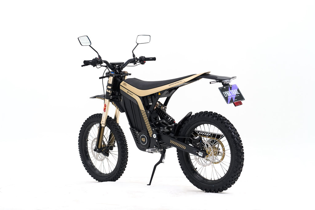 79Bike Lynx L1e-B noir or vue trois-quarts arrière