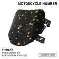 Plaque numéro carbone pour Sur-Ron, 79Bike, Talaria, E-Ride