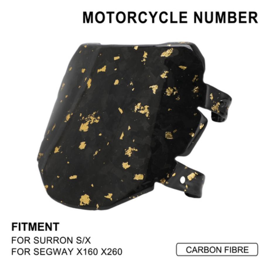Plaque numéro carbone pour Sur-Ron, 79Bike, Talaria, E-Ride