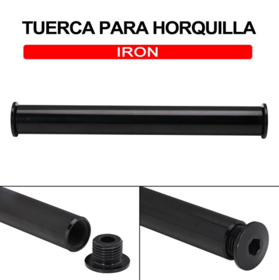 Axe de roue avant traversant pour Sur-Ron, coloris noir