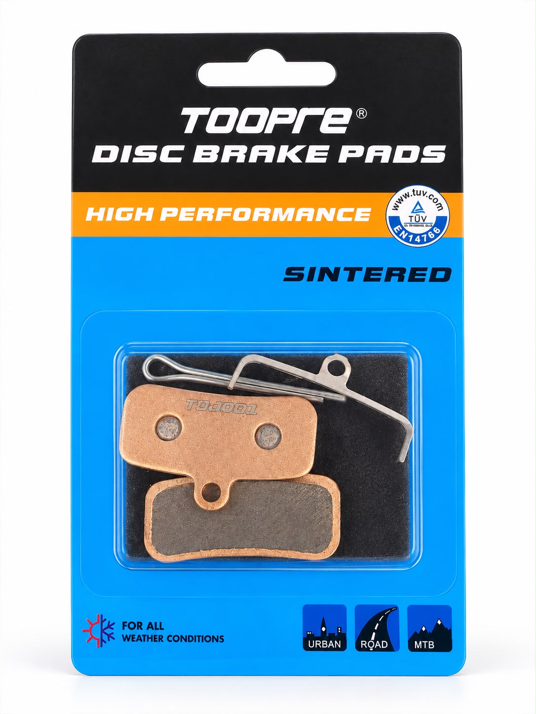 TOOPRE TP-01E Sintered Brake Pads — Sur-Ron, Talaria, Segway, Shimano MTB (H03C / D02S)