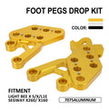 Kit abaisseur de repose-pieds CNC pour Sur-Ron, doré ou noir