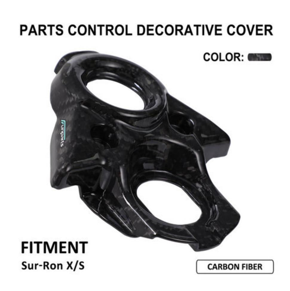 Cache de commande centrale carbone pour Sur-Ron