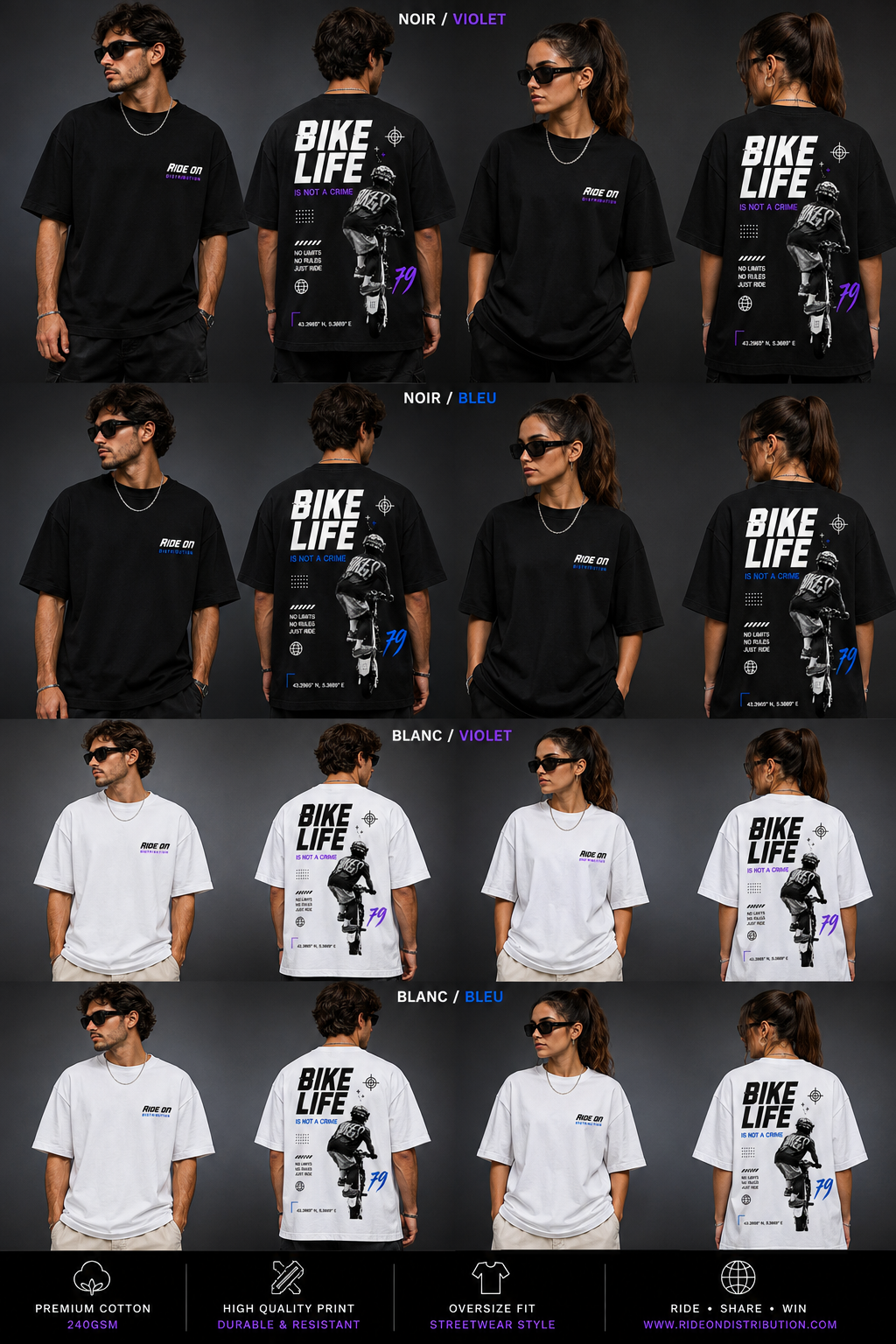 T-shirt Bike Life - Is Not A Crime