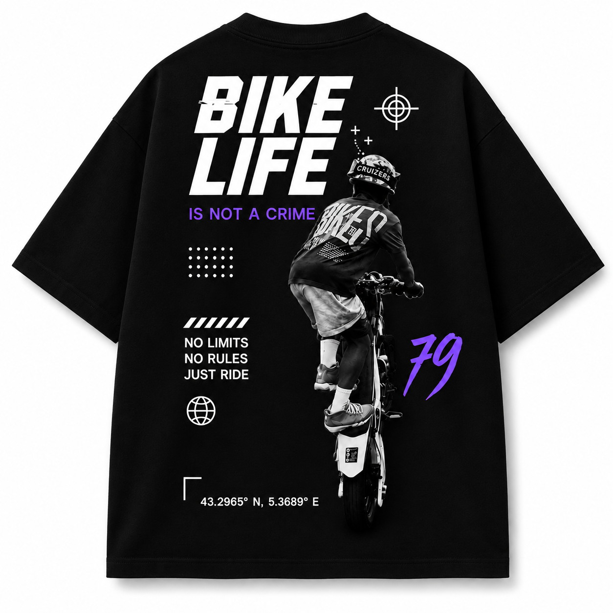 T-shirt Bike Life - Is Not A Crime