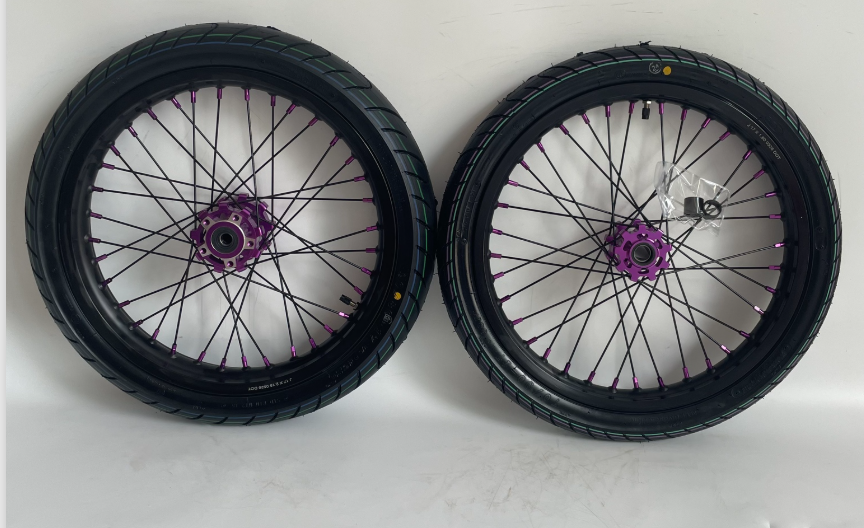 Jeu de roues à rayons Violet - Sur-Ron Talaria 79Bike