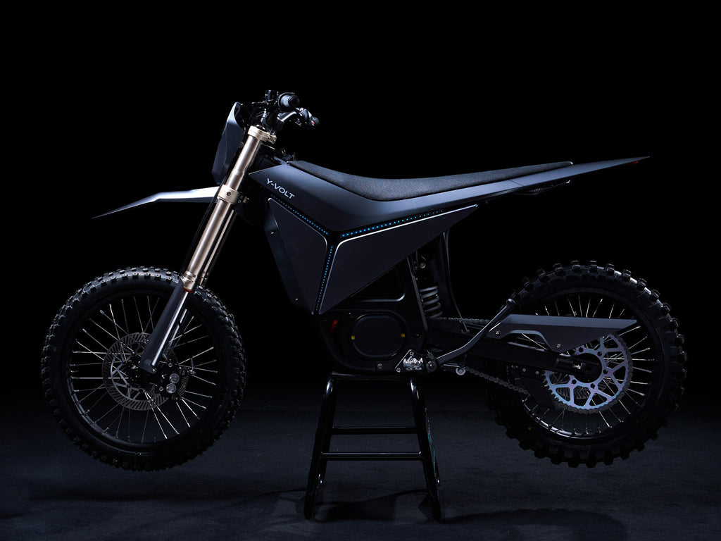 Y-VOLT Surge V moto électrique 150km autonomie vue profil